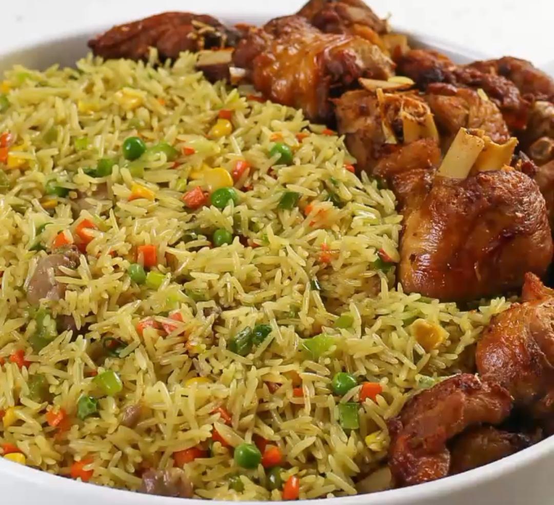 Rice and chicken - decorative